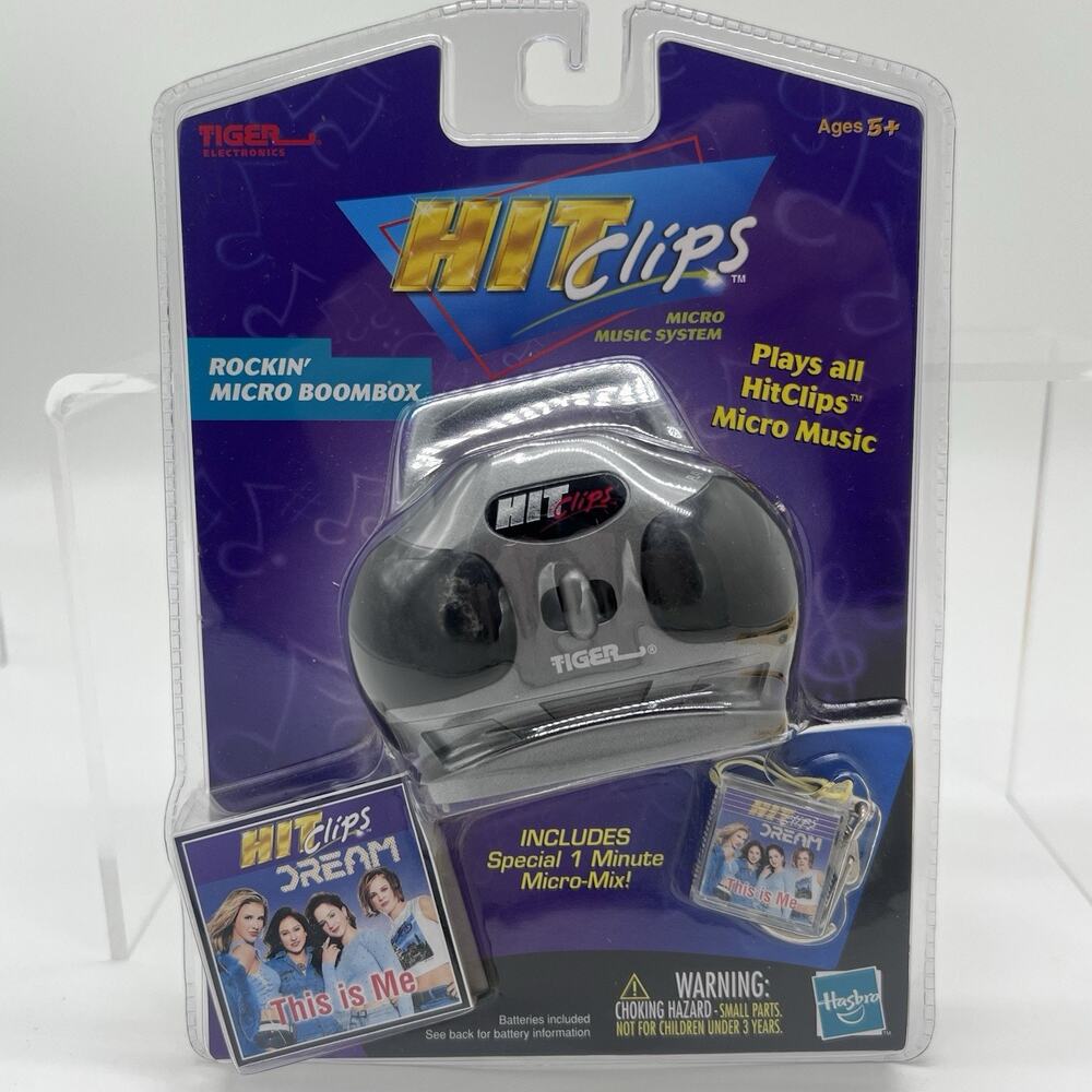 Tiger HitClips Rockin Micro Boombox Dream This Is Me Sealed Hasbro 2001 NOS NEW